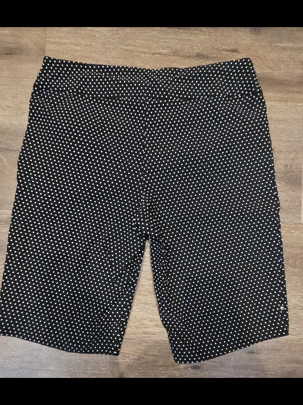 S.C. & Co. Black & White Polka Dot Shorts - Picture 4 of 7
